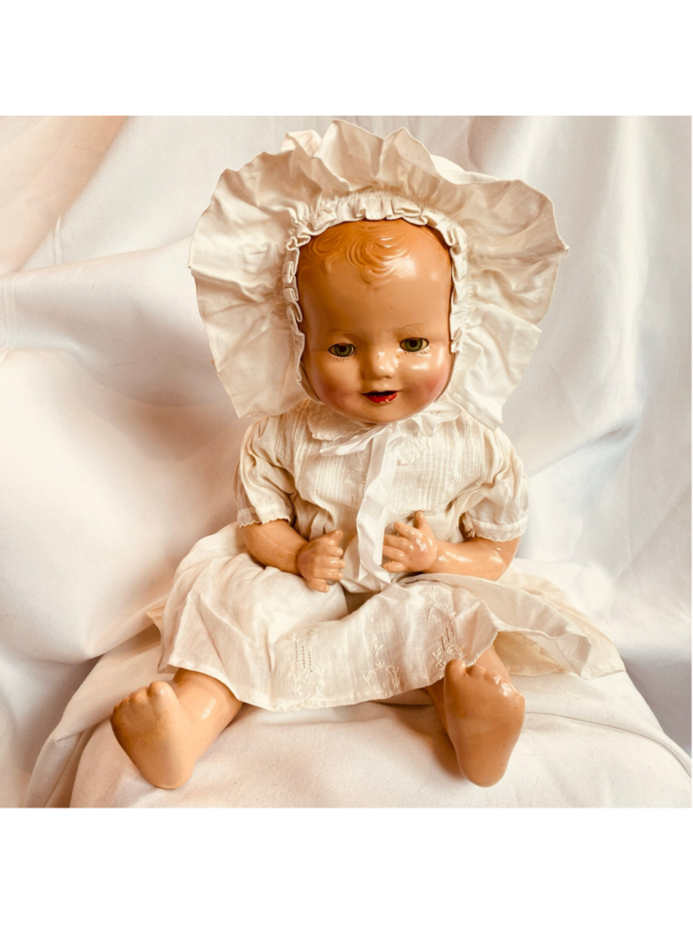 Beautiful Antique late 1920s E.I. Horsman "Baby Dimples" Doll 18”